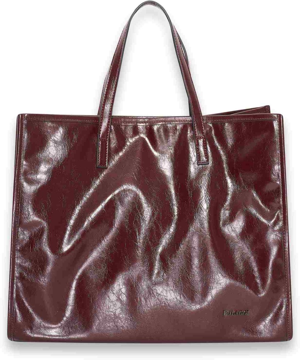 Crinkle shopper ( bordeaux kleurige )
