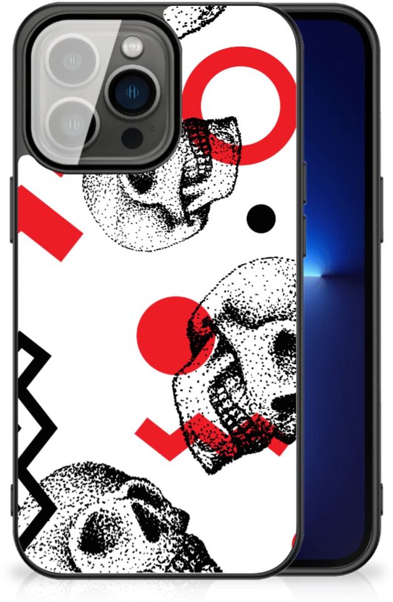Telefoonhoesje iPhone 13 Pro Skull Red