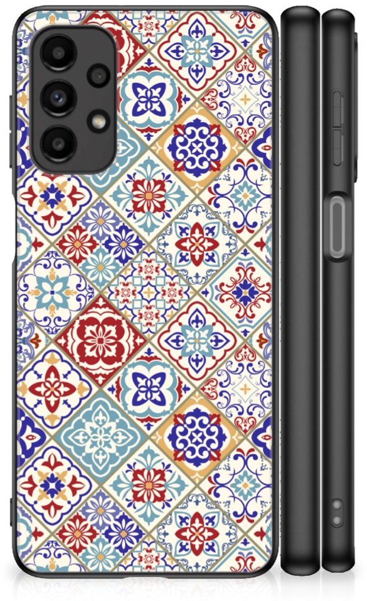 Samsung Galaxy A13 4G Marmeren Print Telefoonhoesje Tiles Color