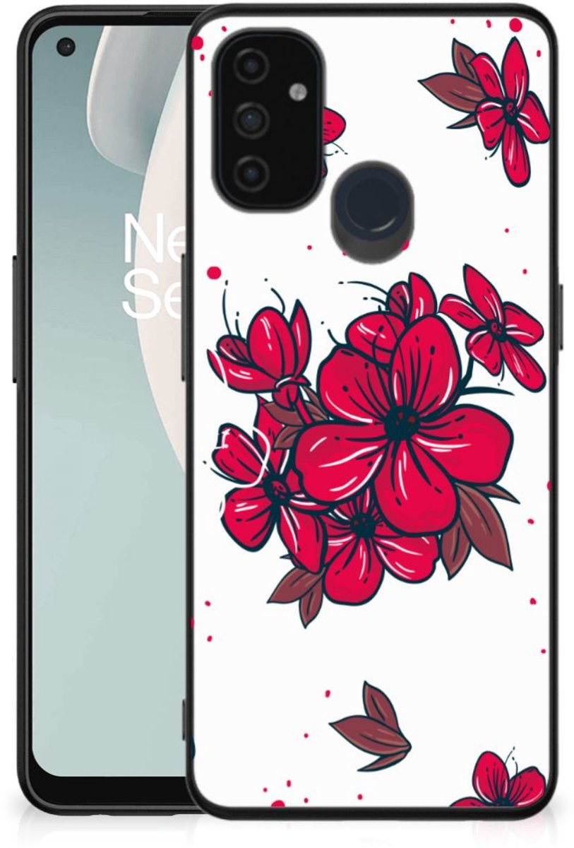 OnePlus Nord N100 Bloemen Hoesje Blossom Red