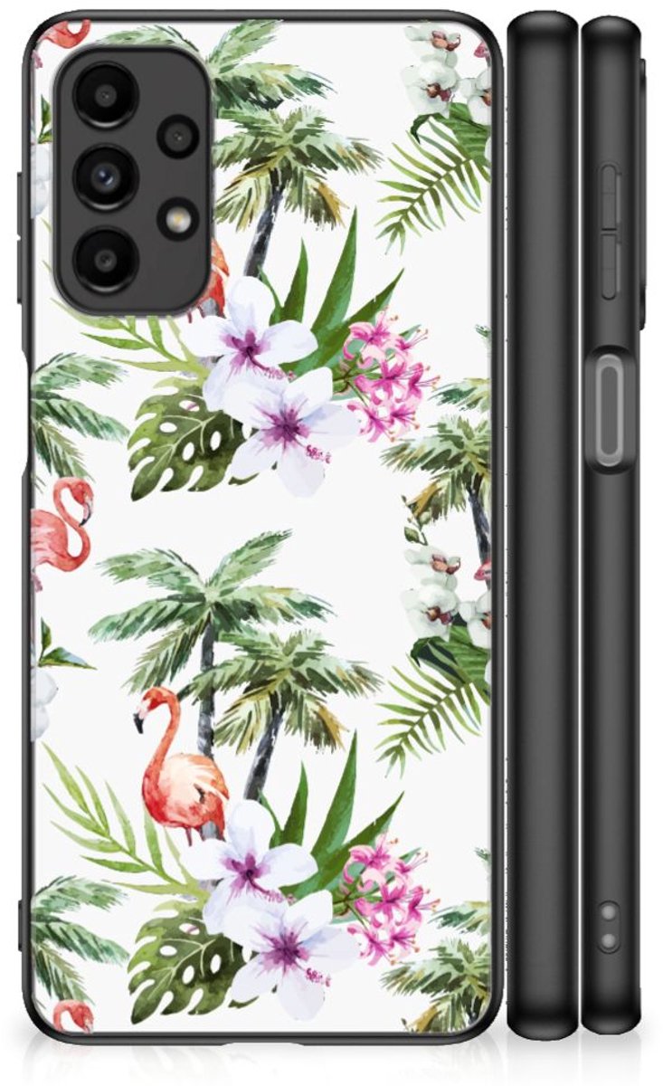 Samsung Galaxy A13 4G Dierenprint Telefoonhoesje Flamingo Palms