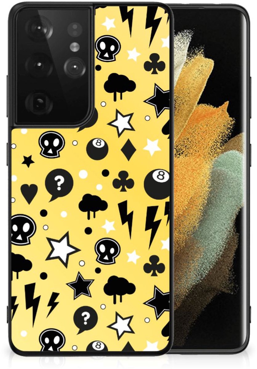 Telefoonhoesje Samsung Galaxy S21 Ultra Punk Geel