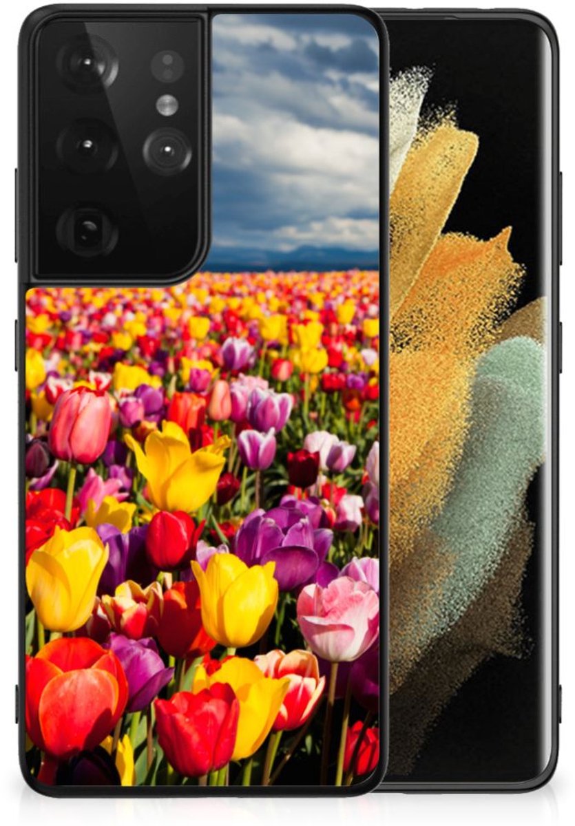 Samsung Galaxy S21 Ultra Bloemen Hoesje Tulpen