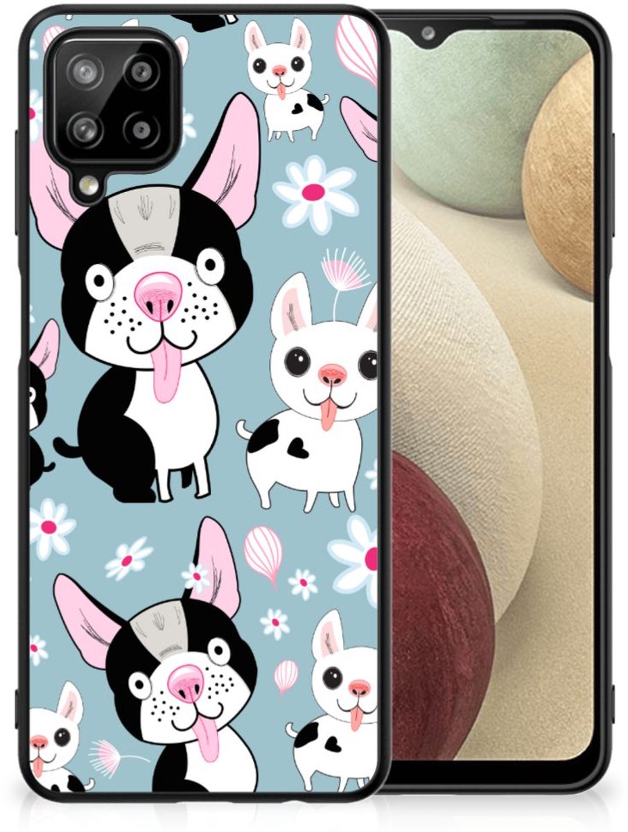 Samsung Galaxy A12 Dierenprint Telefoonhoesje Hondjes