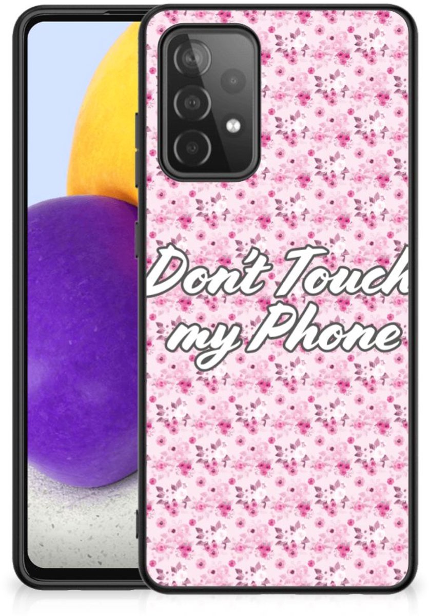 Samsung Galaxy A72 (5G/4G) Telefoon Hoesje Flowers Pink DTMP