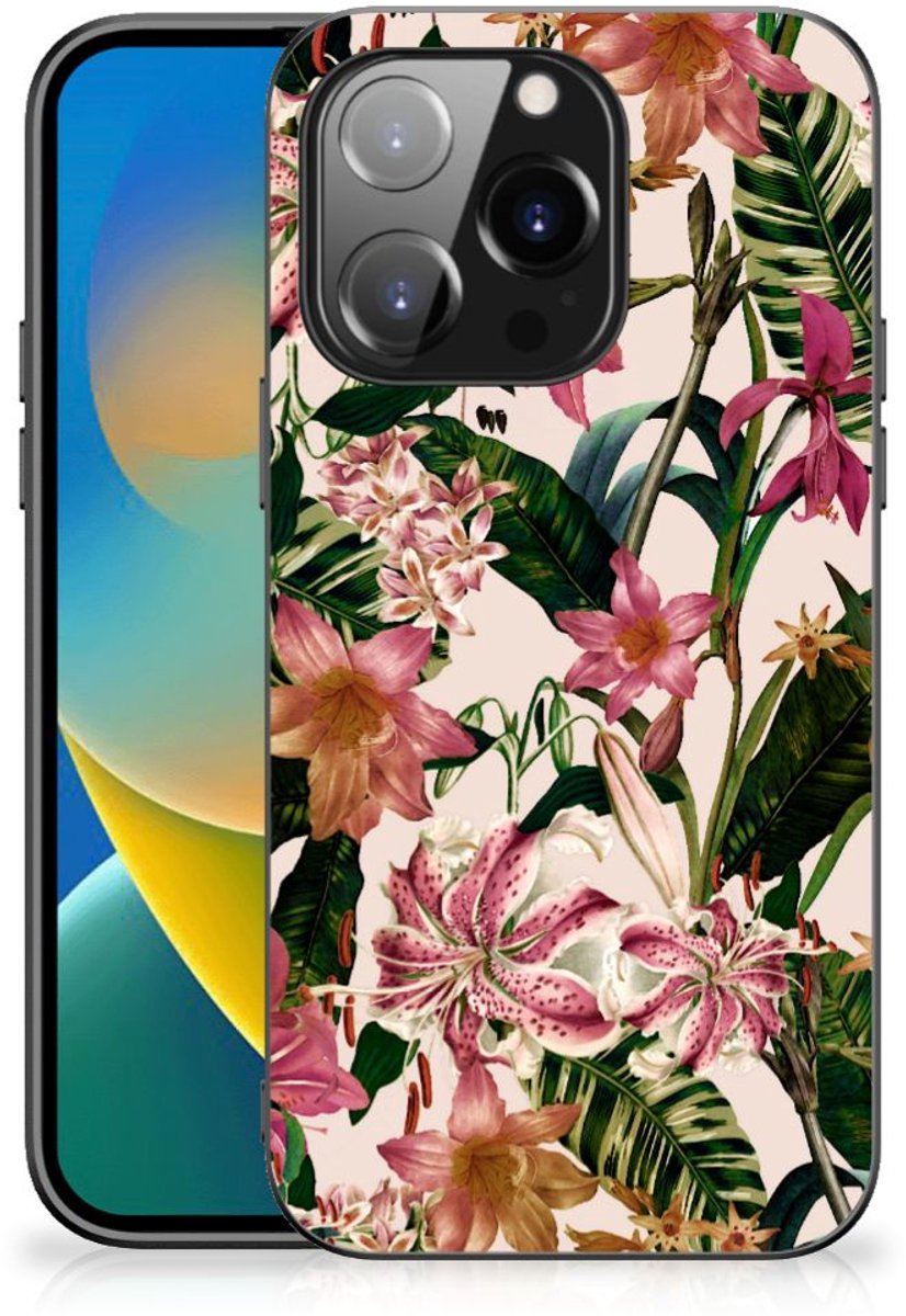 iPhone 14 Pro Bloemen Hoesje Flowers
