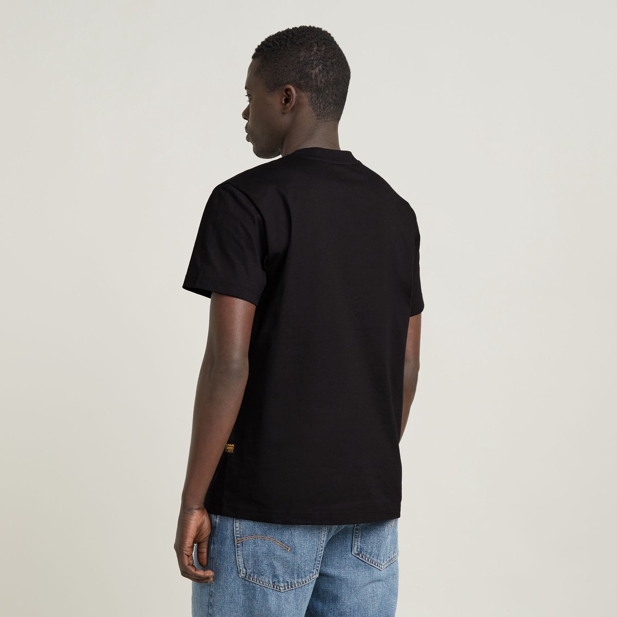 G-Star Stitch burger r t Heren T-shirts Zwart