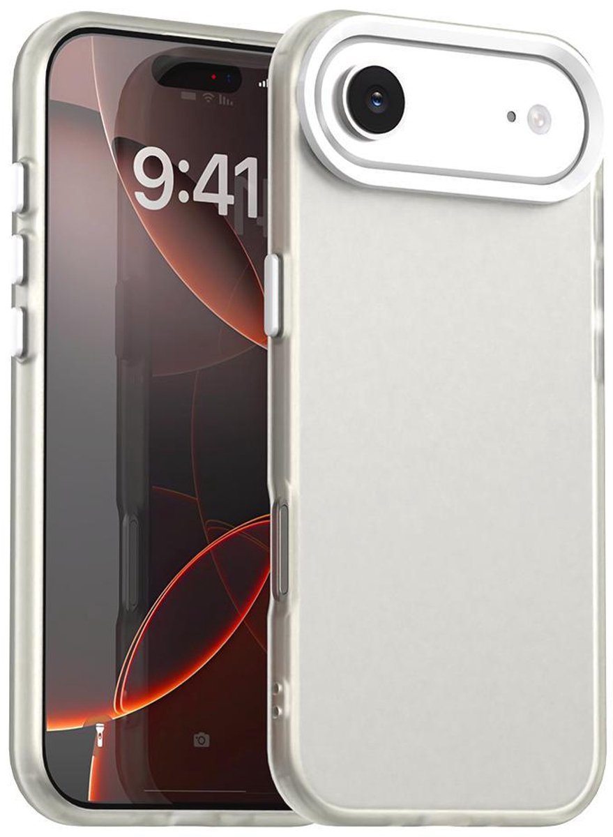 Mobigear Hoesje geschikt voor Apple iPhone Air Telefoonhoesje Hardcase | Mobigear Crystal Backcover | iPhone Air Case | Back Cover - Wit