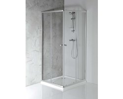 Aqualine Agga - Douchehoek 90x90 cm, chroom/helder glas HLF909Y