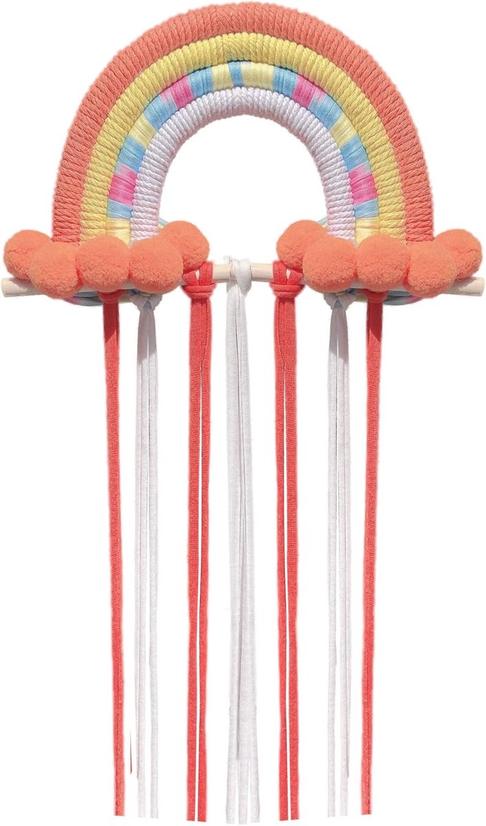 Hair Clips Storage Holder - Rainbow Hair Clip Holder voor Meisjes - Haar Strik Houder voor Ophangen - Organizer voor Haar Clips - Wanddecoratie en Thuisdecoratie