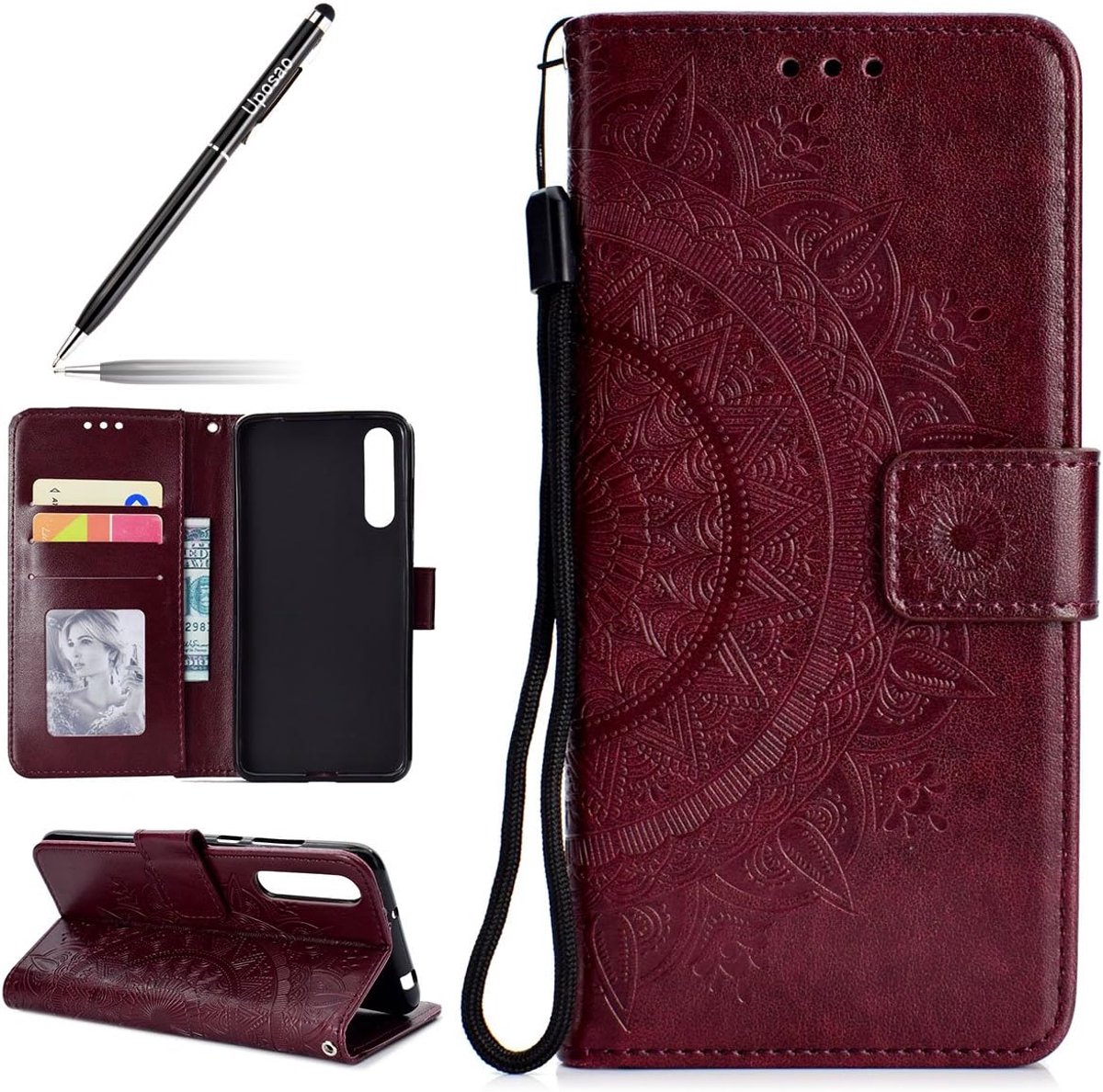 Leren hoesje voor Huawei P20 Pro - Bescherming - Stijl