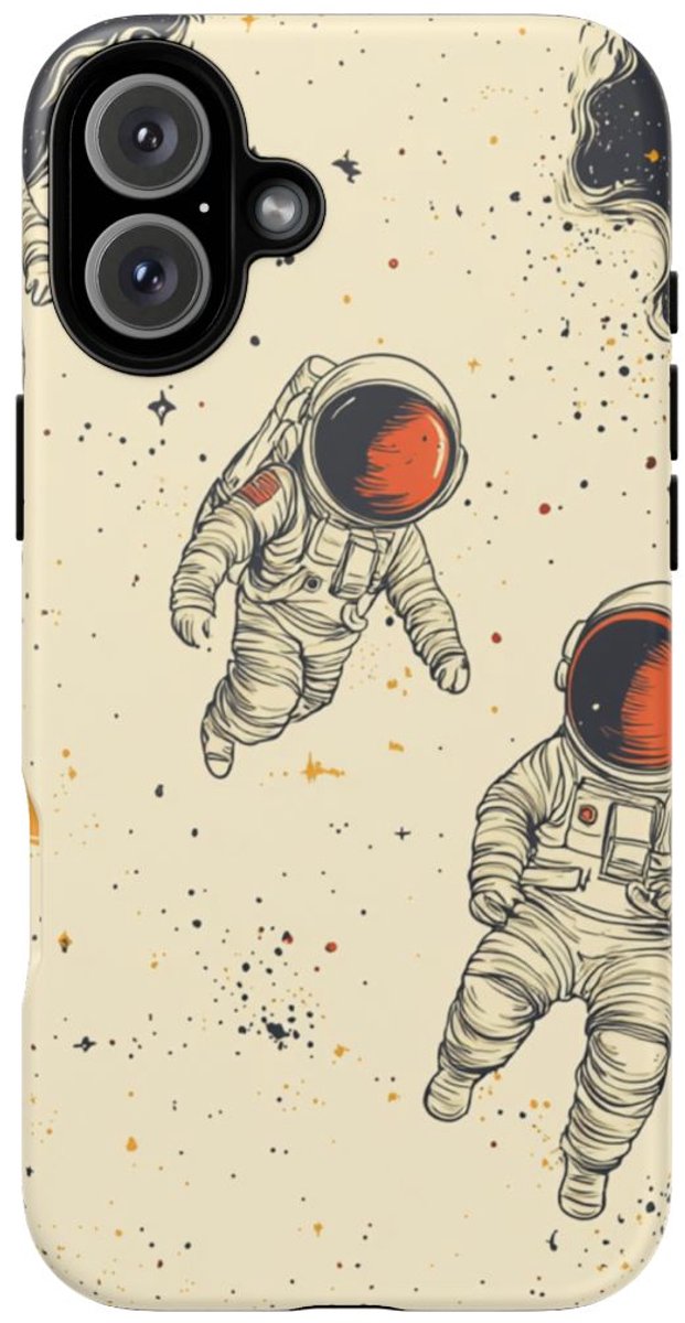 Astronautenpatroon in de Ruimte – Telefoonhoesje Geschikt voor 16 Plus