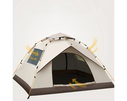 2-3 Persoons Buitentent - Kampeertent - Tent voor meerdere personen 210*150*125CM - Automatisch openend ontwerp - Met 2 gaasramen - Koepelstructuur - Waterdicht en UV-bestendig
