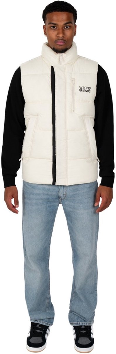 Wrong Friends Lafayette Bodywarmer Heren – Wit – Regular Fit
