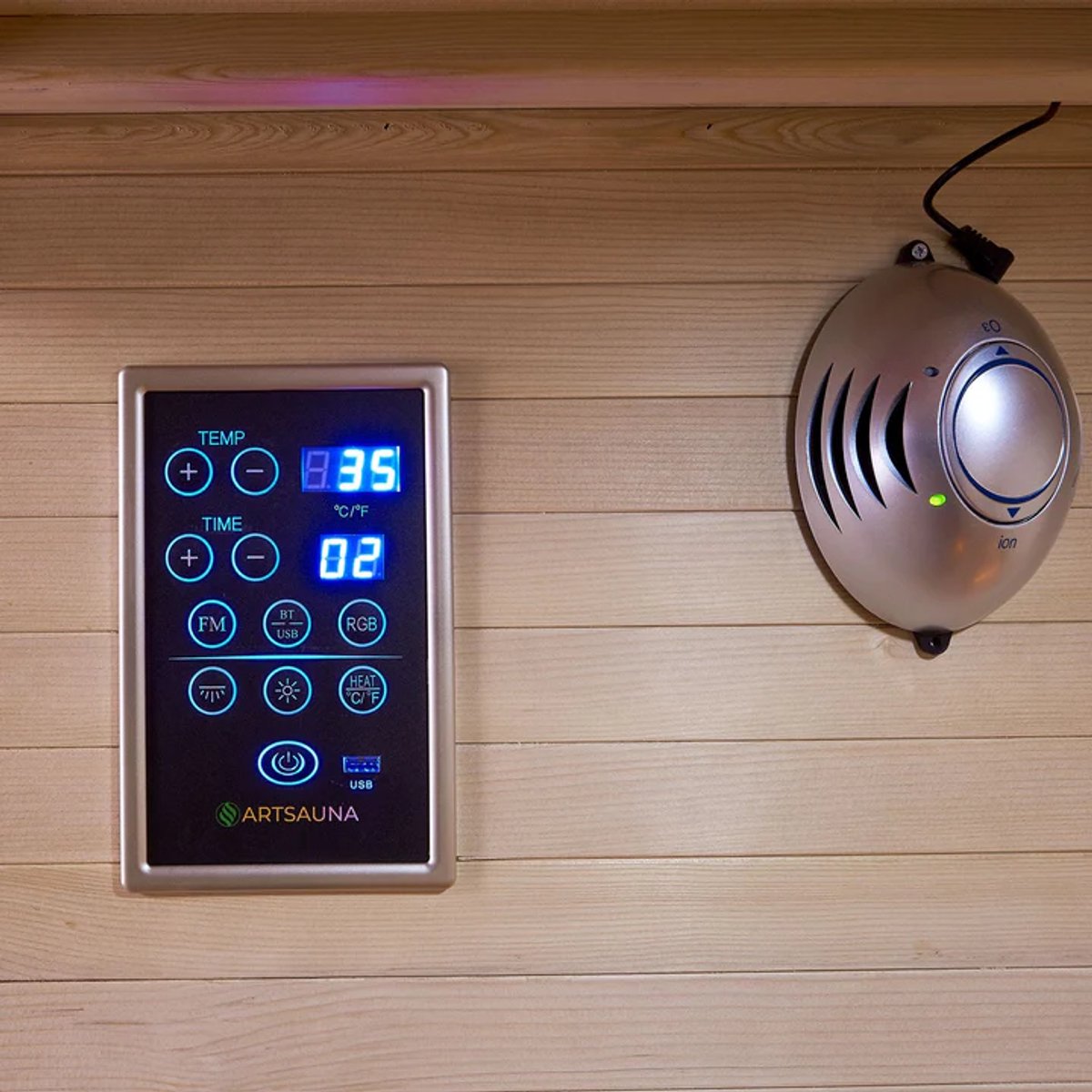Infraroodcabine Nyborg E150V - 150x150x190 cm - Dubbele Technologie - 4 personen thumbnail 3