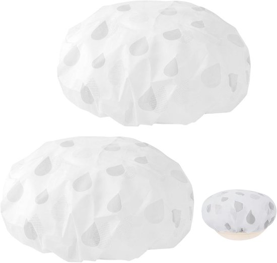 Foto: 2 stuks fermentatiefolie fermentatiemand rond bread fermentatiefolie ronde kommen sourdegh afdekking elastiek accessoires vershoudkap afdekhoes gistmand brood bakken fermenteren