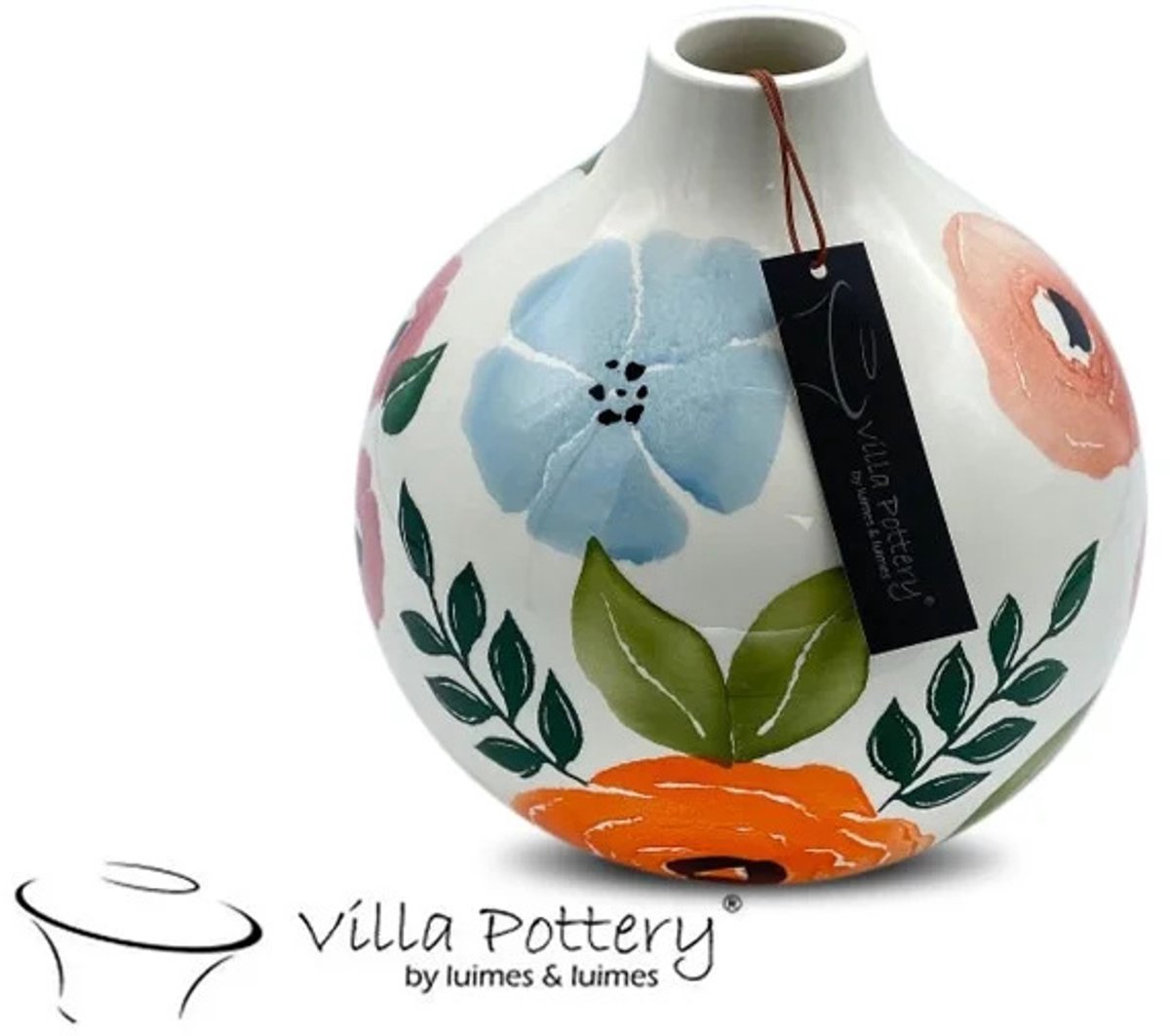 Villa Pottery Vaas - Villa Pottery - Decoratie - Woondecoratie - Keramiek - Beautifulgarden 5_1 blauw