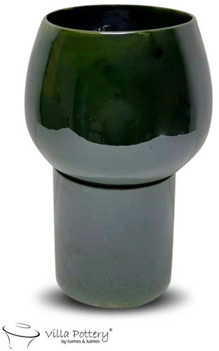 Villa Pottery Morocca Vaas Groen 16 x 17 x 30