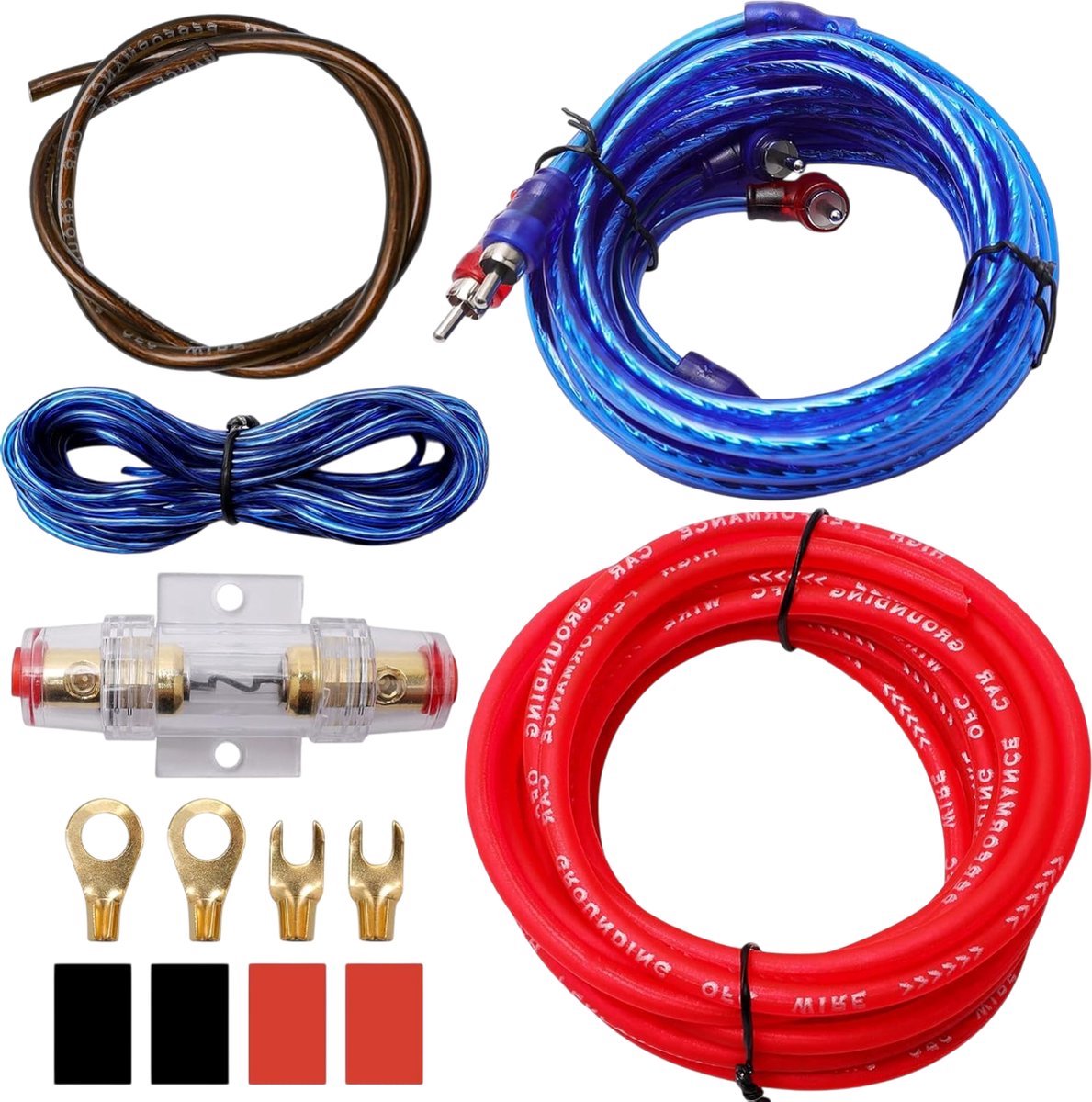 Subwoofer Kabelset - Compleet Audio Bedradingsset - Geschikt voor Autogeluidssystemen - Skoov