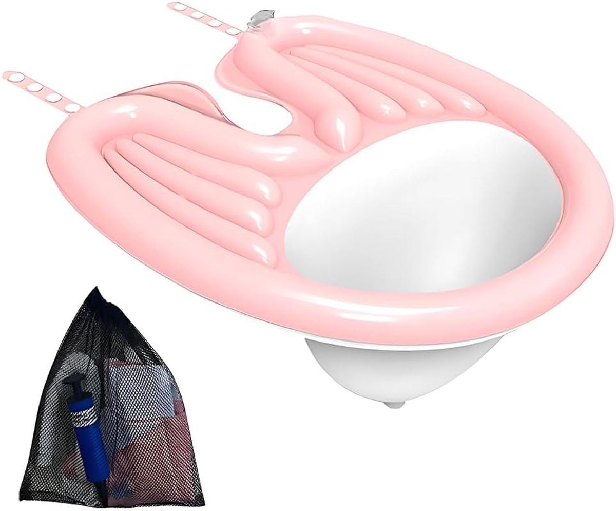 ByShane - Opblaasbare haarwastafel voor bedlegerigen | 7 stuks | PVC | Wassen van haar in bed | Opvouwbaar | Mobiel | Voor ouderen, gehandicapten, zwangere vrouwen en gewonden