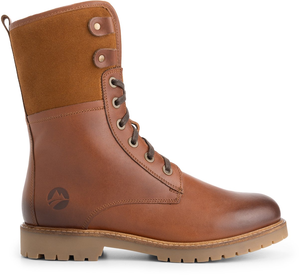 Travelin' Kongea Dames - Veterboots - Wolgevoerd - Cognac