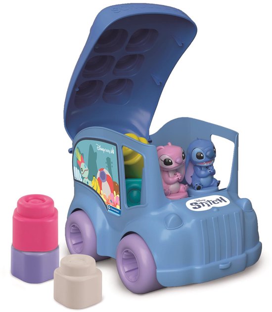 Clementoni - Soft Clemmy - Stitch Activiteiten bus - Sensorische blokkenset - Vanaf 6 maanden van Merkloos — afbeelding 3