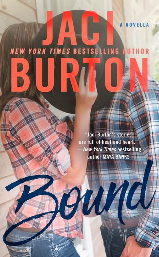Boekcover met de titel 'Bound' van Jaci Burton, waarop een koppel in westernkleding staat.