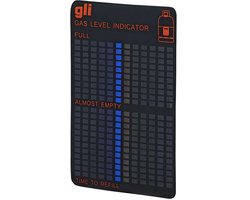 ProPlus Gasniveau Indicator – Voor gasflessen tijdens gasverbruik – Magnetische bevestiging – Zwart