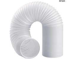 RFWR® Afvoerslang 130 mm voor Airconditioning en Ventilatie - 2 m Intrekbaar PVC