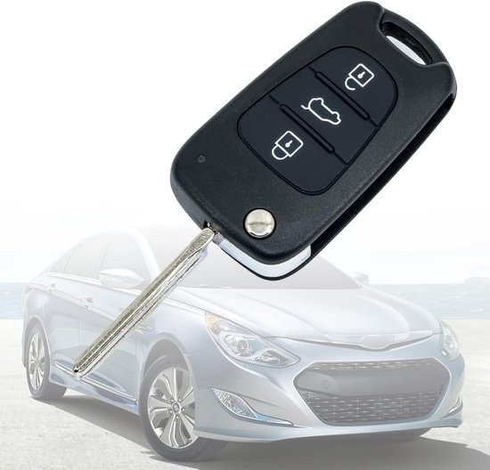 3 Knop Flip Afstandsbediening Sleutelhanger Case Rubber Pad Voor Hyundai I10 I20 I30 IX35 voor Kia K2 K5 Rio sportage kopen vanaf een prijs van 1.35