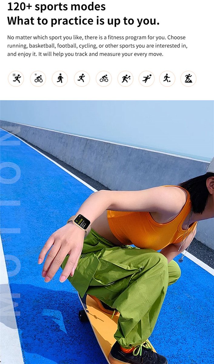 Afbeelding 2 van Smart Armband Sporthorloge Multifunctioneel Zwart