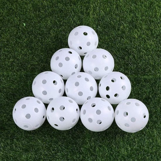 30 Stuks Golfballen met Ventilatiegaten voor Golftraining - Indoor en Outdoor Gebruik — afbeelding 2