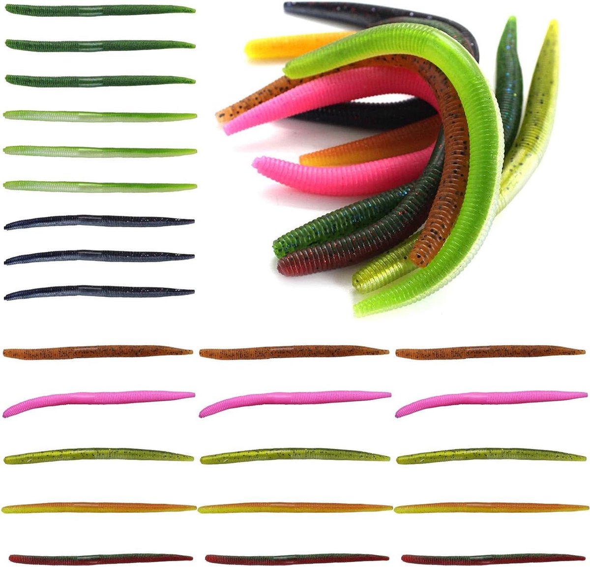 Allecto Plus - Mix van 24 stuks Larvy Kaas Lifter Lures voor Forel Visserij