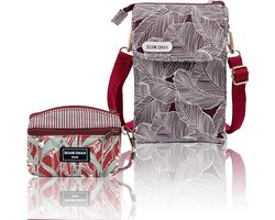 Allecto Plus - Zaadzak voor mobiele telefoon - kleine schoudertas - crossbody tas - schouderriem - dagelijks gebruik - school - winkelen