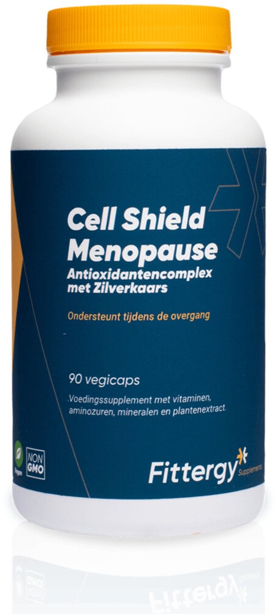 Fittergy Supplements - Cell Shield Menopause Antioxidantencomplex Met Zilverkaars - 2 x 90 capsules - Voordeelverpakking