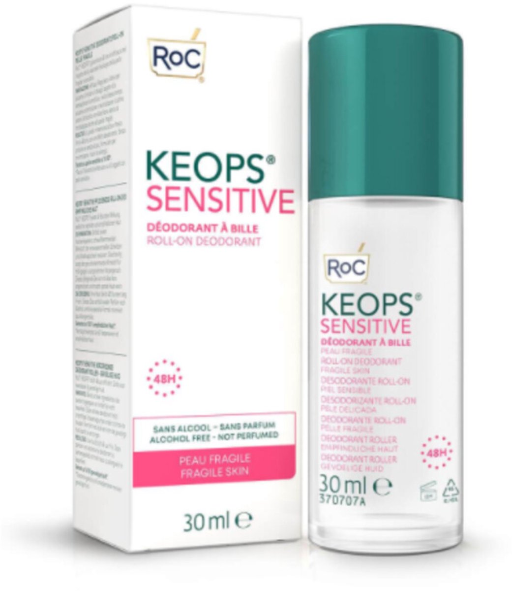 Goedkoopste 3x RoC Keops Deodorant Roller Sensitive 30 ml