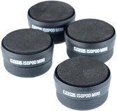 QUARKZMAN 16 Stück Lautsprecher Isolationsfüße Einseitige 25mmx10mm rutschfeste Schaumstoff-Stoßdämpfungsbasis Füße Matte für Lautsprecher HiFi Heimkino Soundsystem, Schwarz