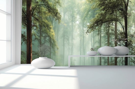 Peel & stick Fotobehang - Mystical Woodland Escape - 250x150 centimeter