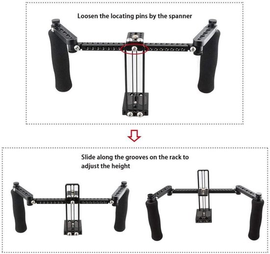 PROAIM 9 Universele Director's Monitor Cage. Verstelbare Hoogte. Past