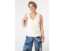 MS Mode Top Gilet met stretch