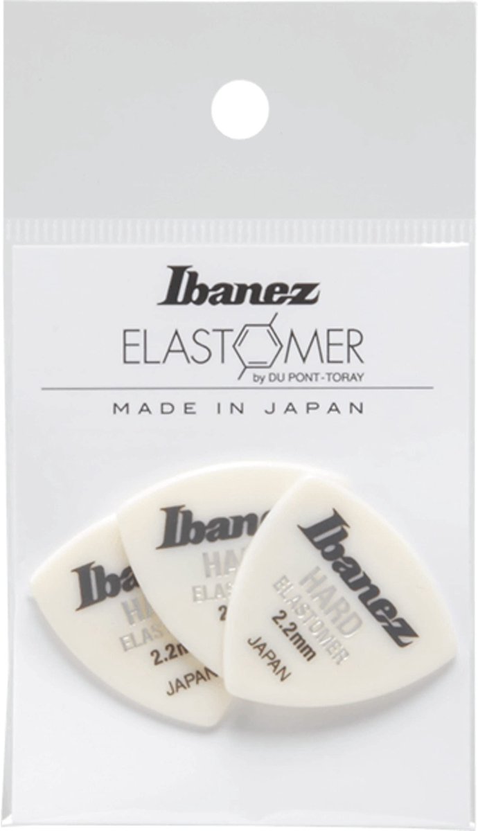 Ibanez BEL4HD22 Elastomer Triangle Guitar Pick Hard 2.2mm (3-Pack) - Plectrum set