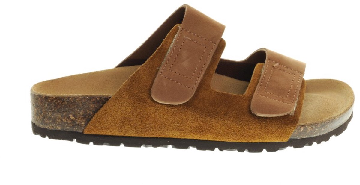 Mink Suede Slippers Velcro Bionatura maat 42