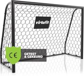 VirtuFit Voetbaldoel Premium - Voetbal Goal - 180 x 120 cm - Weerbestendig - Incl. grondankers - Hoogwaardig polyester net - Professioneel trainingsdoel