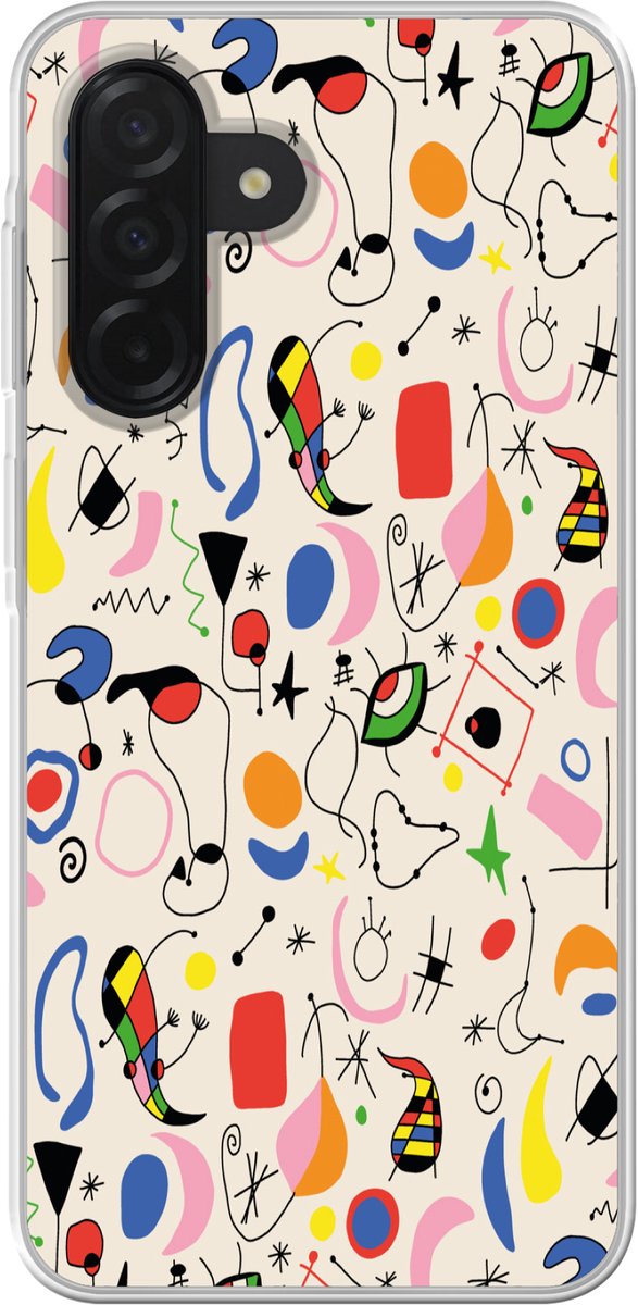 Telefoonhoesje Geschikt voor Samsung Galaxy A26 hoesje - Patronen - Abstract - Kunst - Siliconen Telefoonhoesje Telefoonhoesje