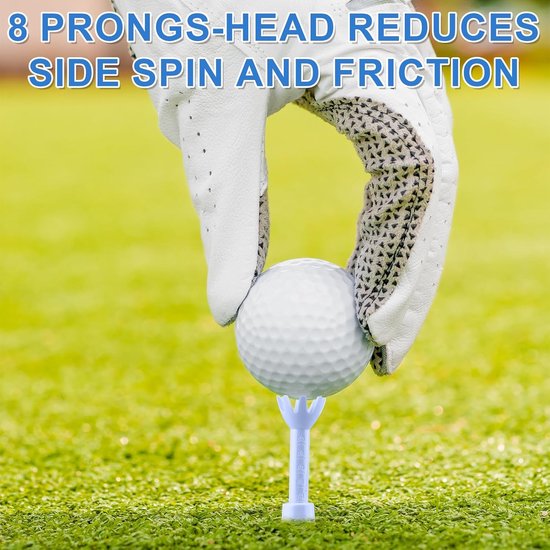2Pcs Adjustable Golftees, Golf Simulator Tees for Driving Range mat Flightpatch Ballpoint Pen Exercise Accessory for Male Golfers van Merkloos — afbeelding 3
