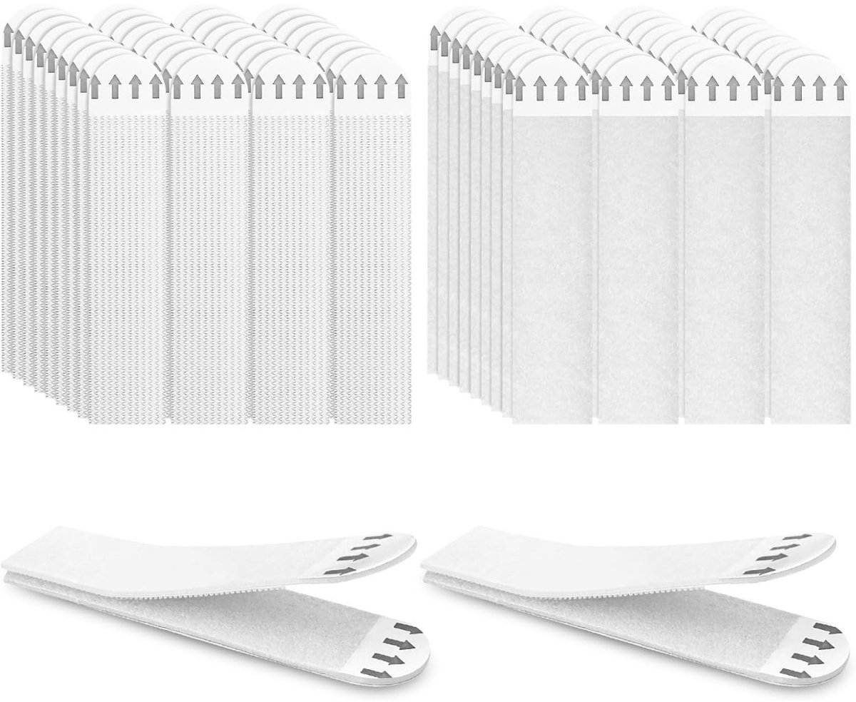 TOVBMUP 36 paar fotolijsthaken zonder boren - niet-destructieve wandmontage - fotolijsthaakstrips - zelfklevende fotolijstklemmen - voor het ophangen van fotolijsten en kerstversieringen