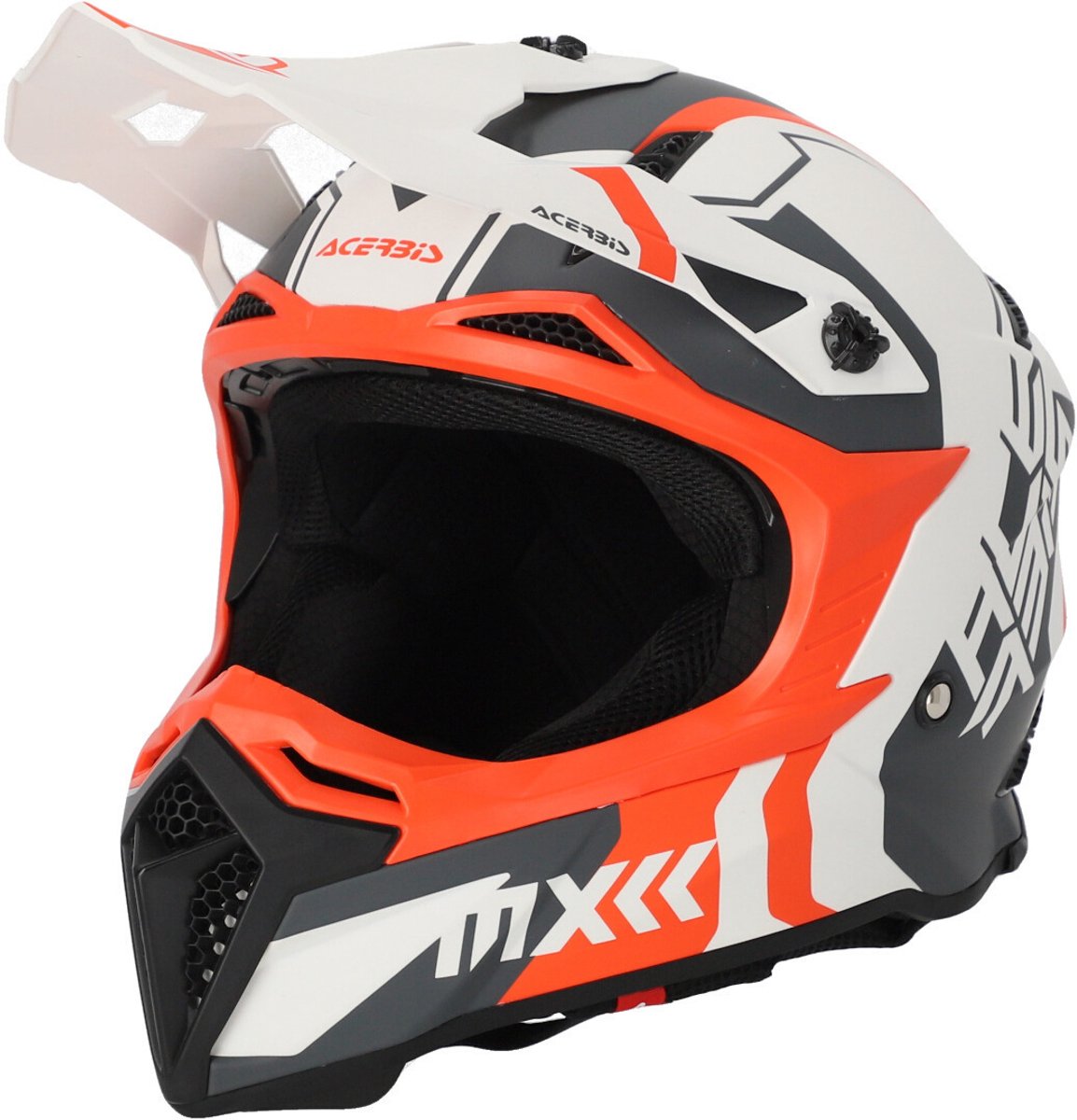Acerbis Profile 5 Wit Oranje Crosshelm - Helm