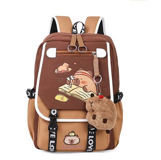 Capybara pennenset 4 intrekbare gum 6 wisbare balpen 0,5 mm inktroller