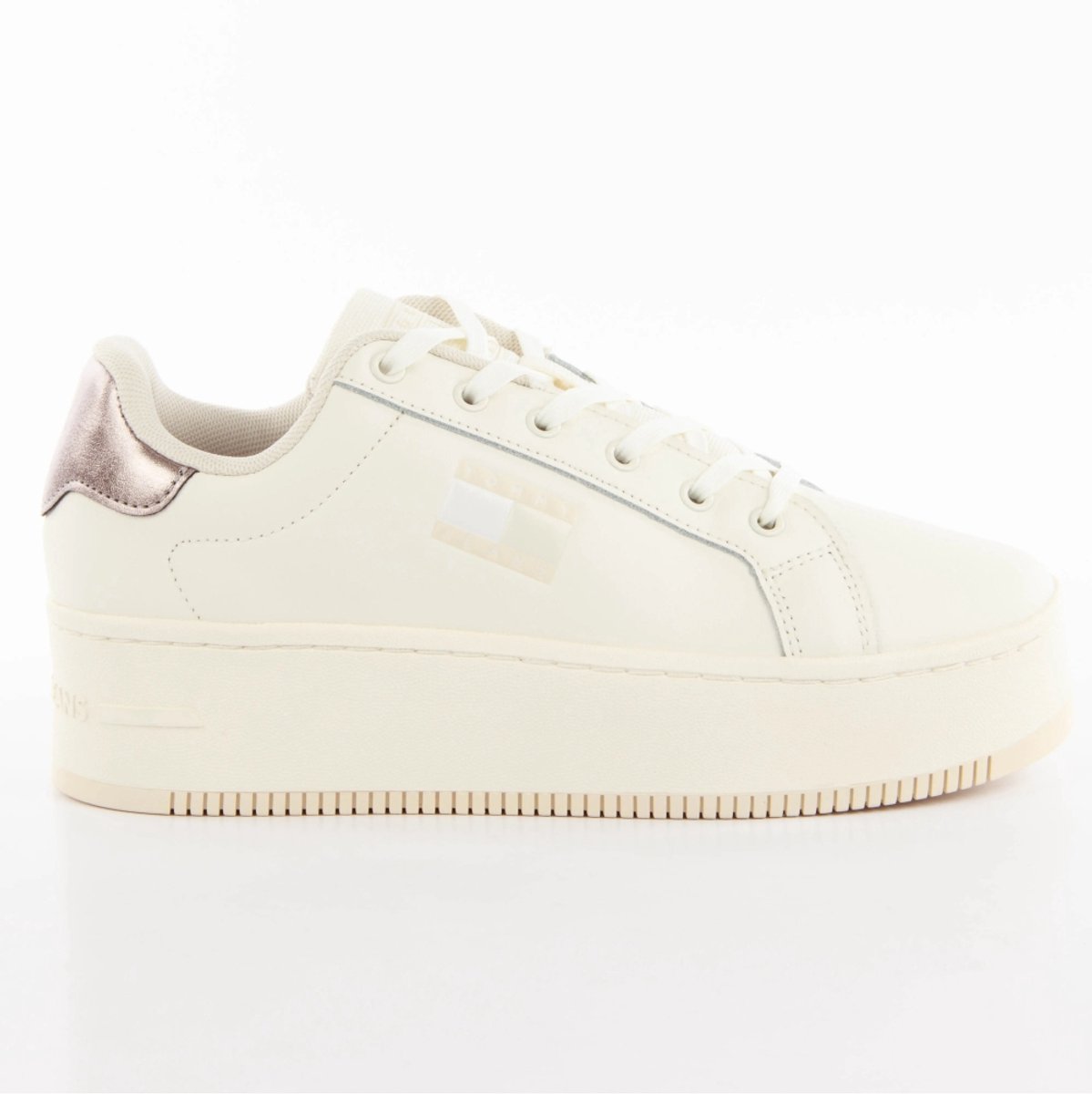 Tommy Jeans Flatform Metallic Schoenen Vrouw Grijs