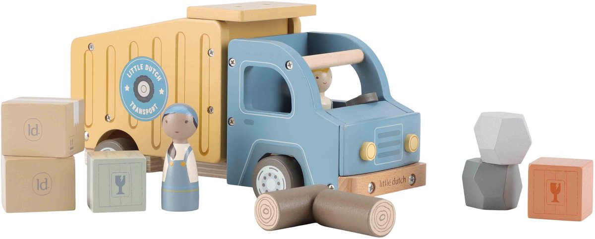 Little Dutch kiepwagen houten speelgoed FSC gecertificeerd.